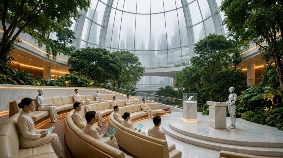 A sealed-bid auction in the Atrium