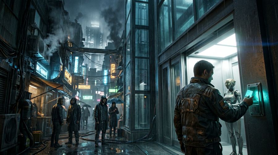 Rep opens a lift up to the Upper City